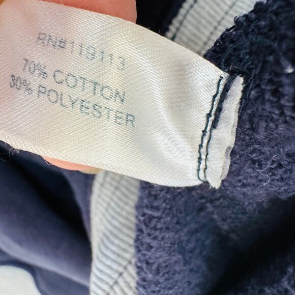 Cuffy's Cape Cod Navy Gray Cotton French Terry Jogger Pants Sweatpants Sz Large - Picture 9 of 10